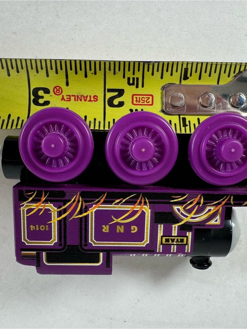 Thomas And Friends Dynamite Ryan Train Car Purple Black Wooden Plastic 3" GGH26 - Picture 7 of 9